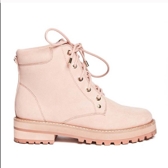 pink guess boots